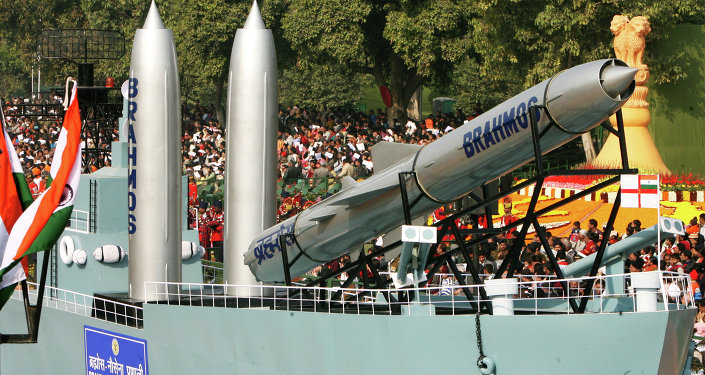 Brahmos Missiles replicas are displayed during India's 60th Republic Day parade in New Delhi