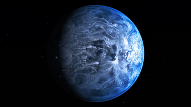 Os astrónomos descobriram um planeta azul para além do nosso sistema solar