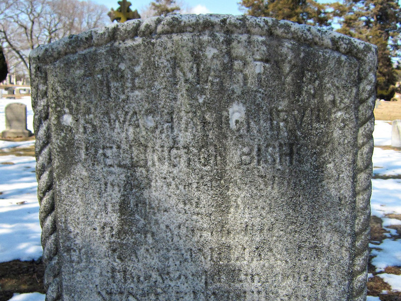 Túmulo de Washington Irving Bishop em Green-Wood Cemetery, Brooklyn