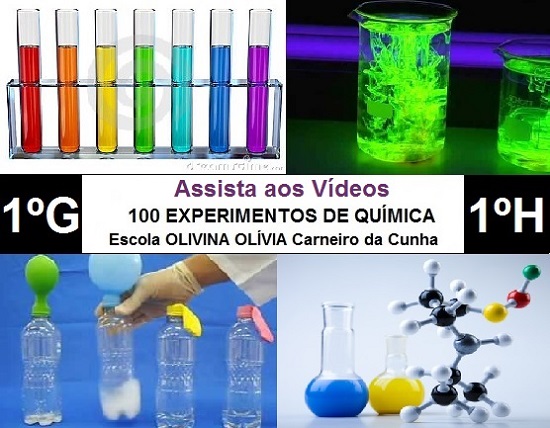 Vários experimentos de Química