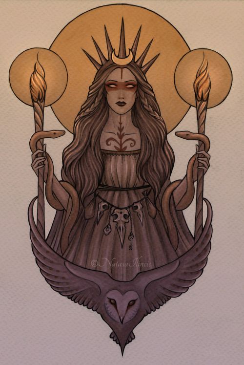 My Hekate (Hecate) tattoo commission by Natasa Ilincic: My Hekate (Hecate) tattoo commission by Natasa Ilincic